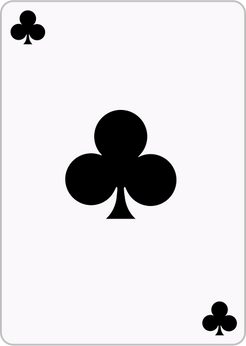 Clubs Playing Card