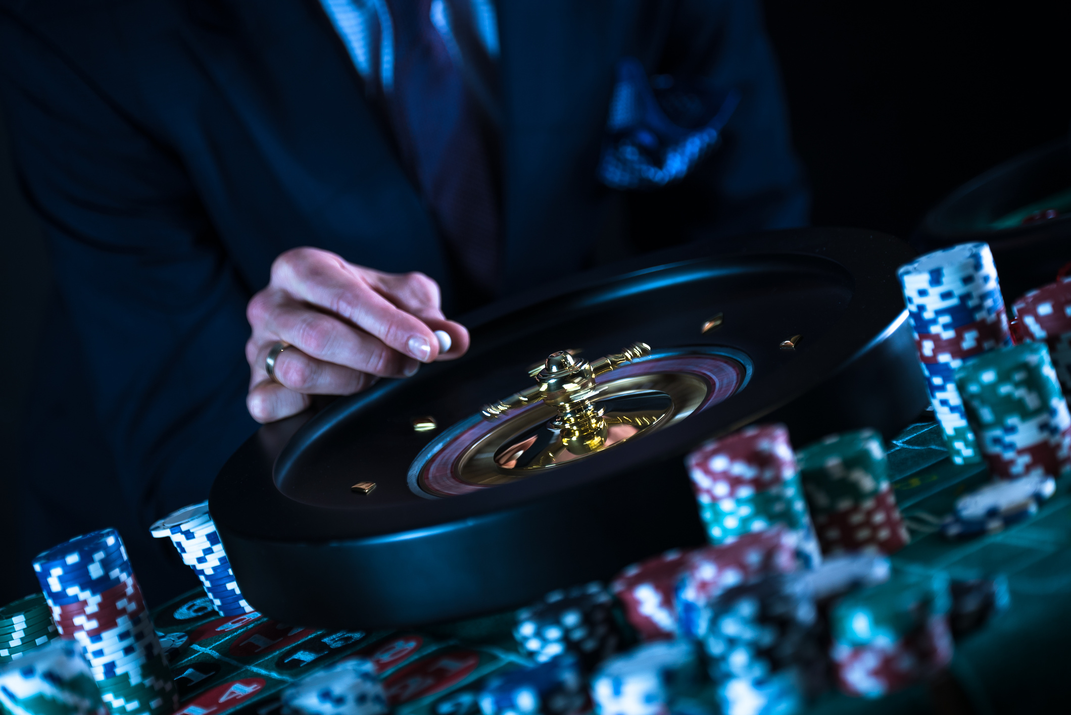 Casino Money Games Bet Concept Photo. Conceptual Casino Background with Roulette Wheel,